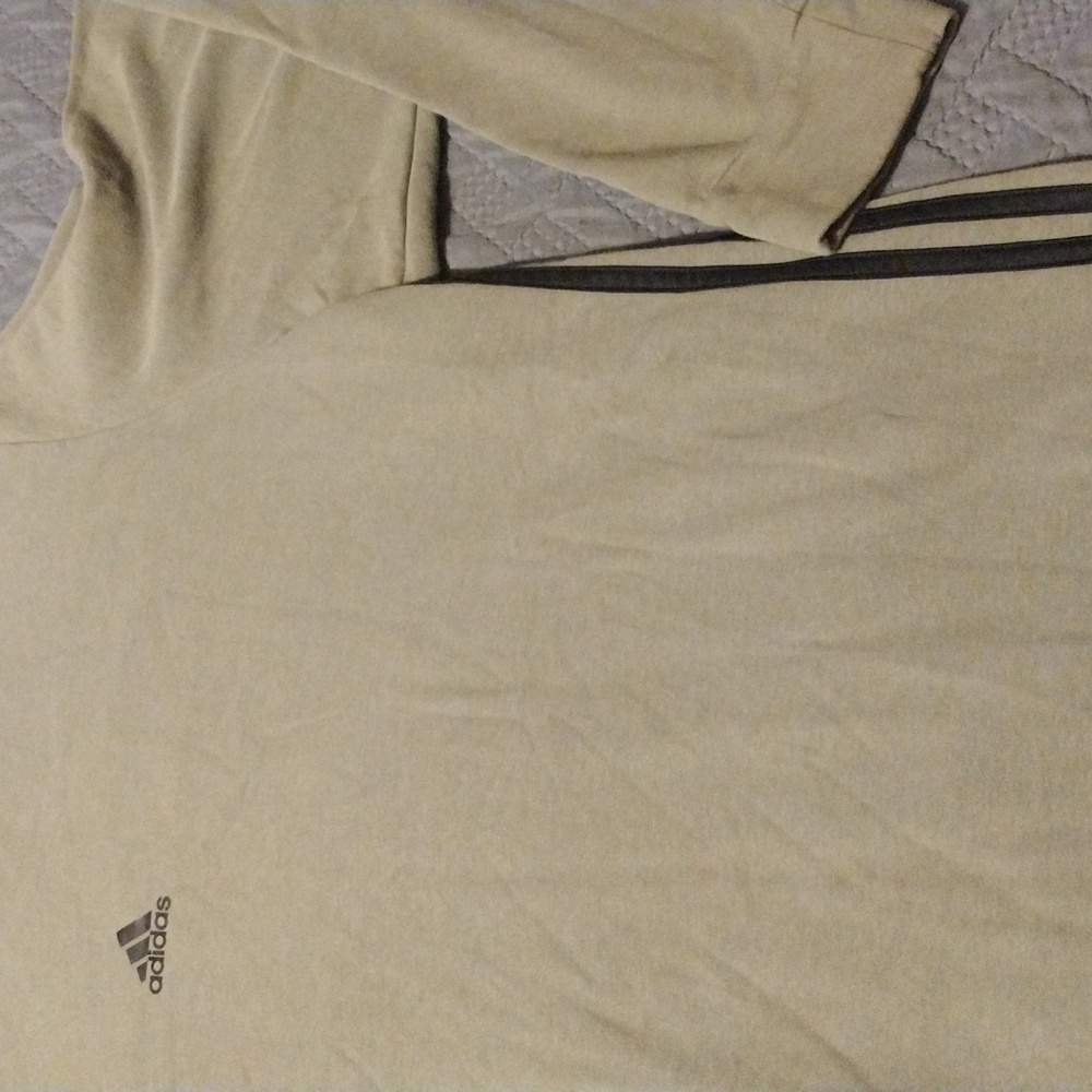 Adidas Men's Beige Crewneck Sweater - Picture 4 of 4